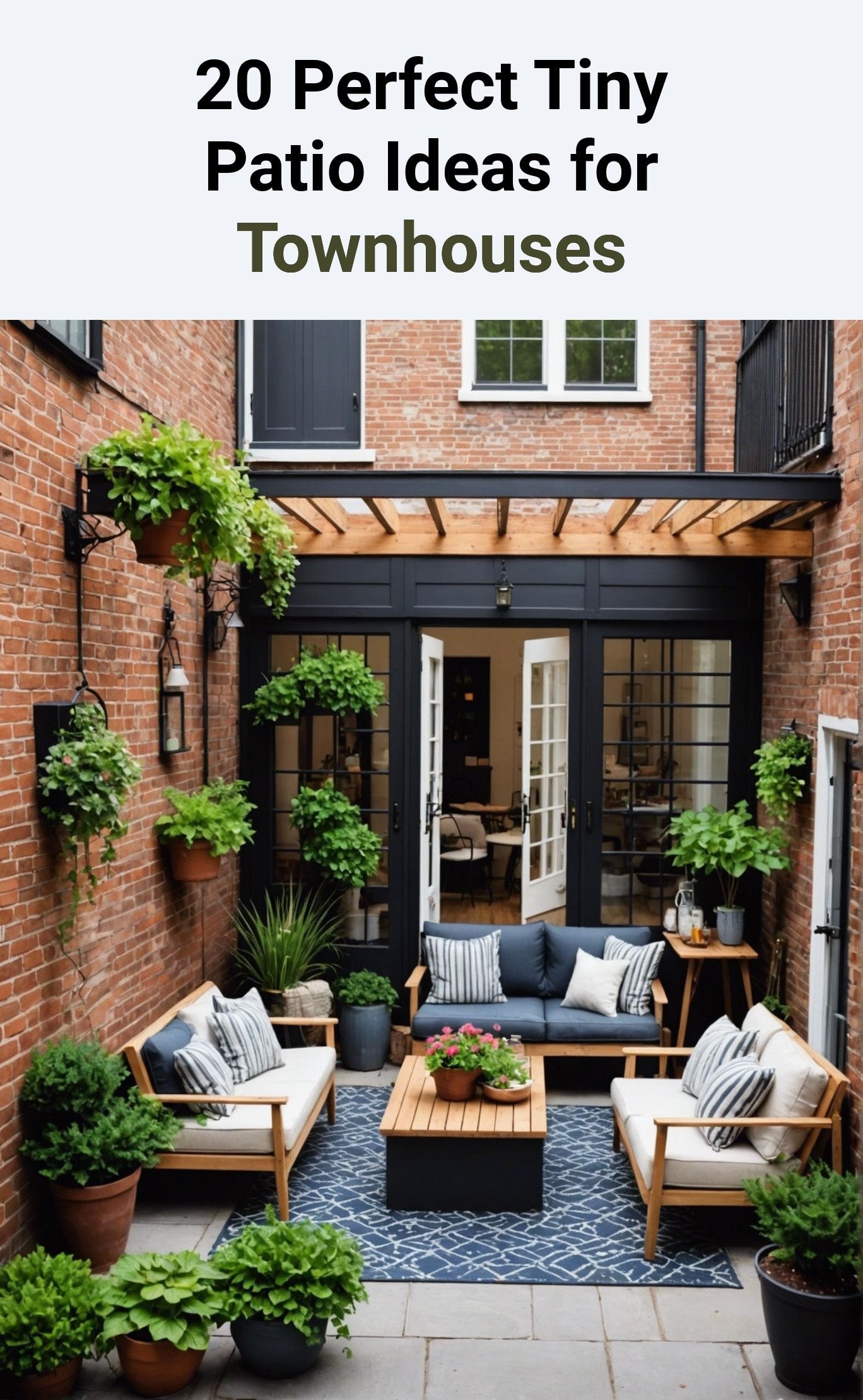 20 Perfect Tiny Patio Ideas for Townhouses
