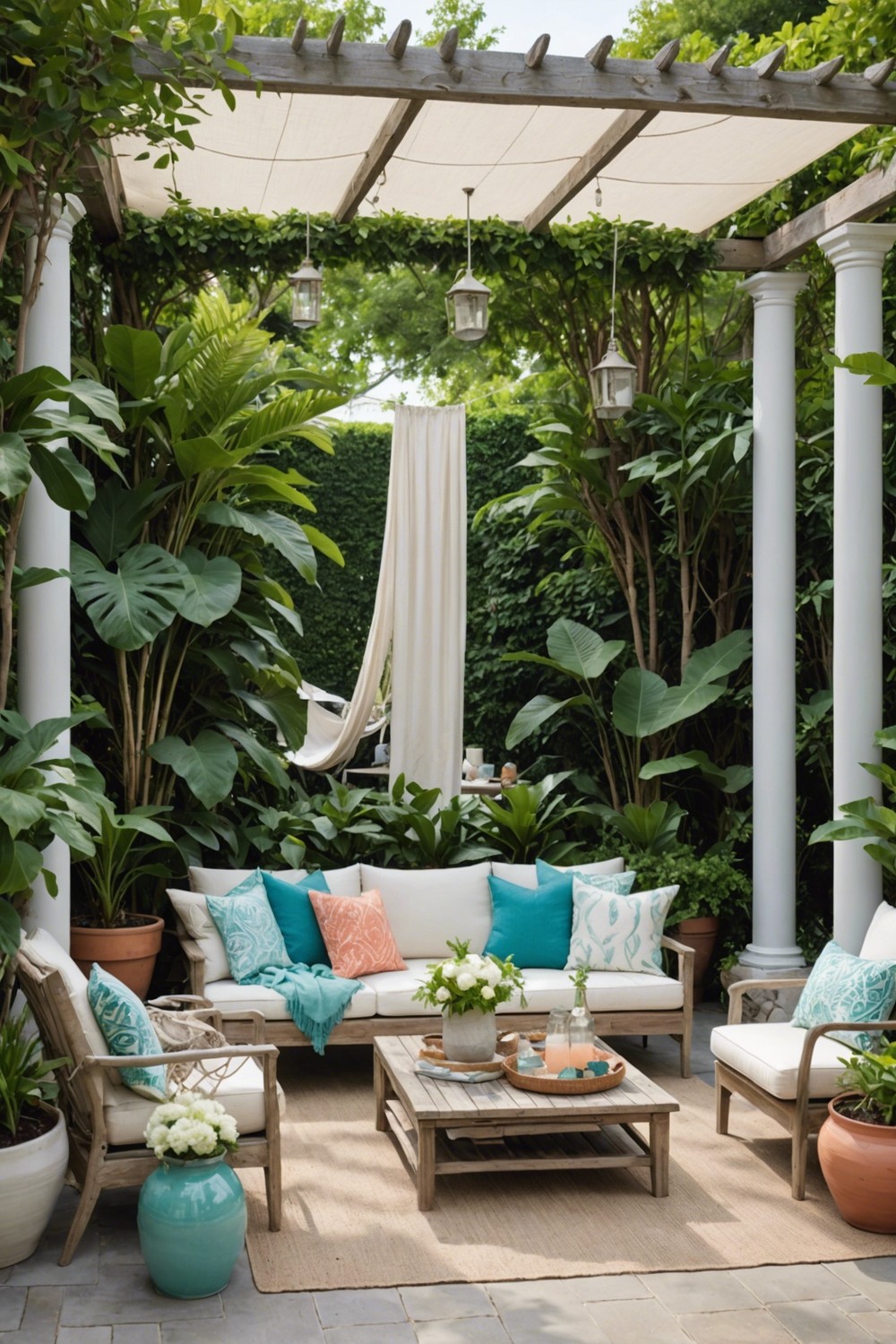 Coastal Chic with Sailcloth Canopy
