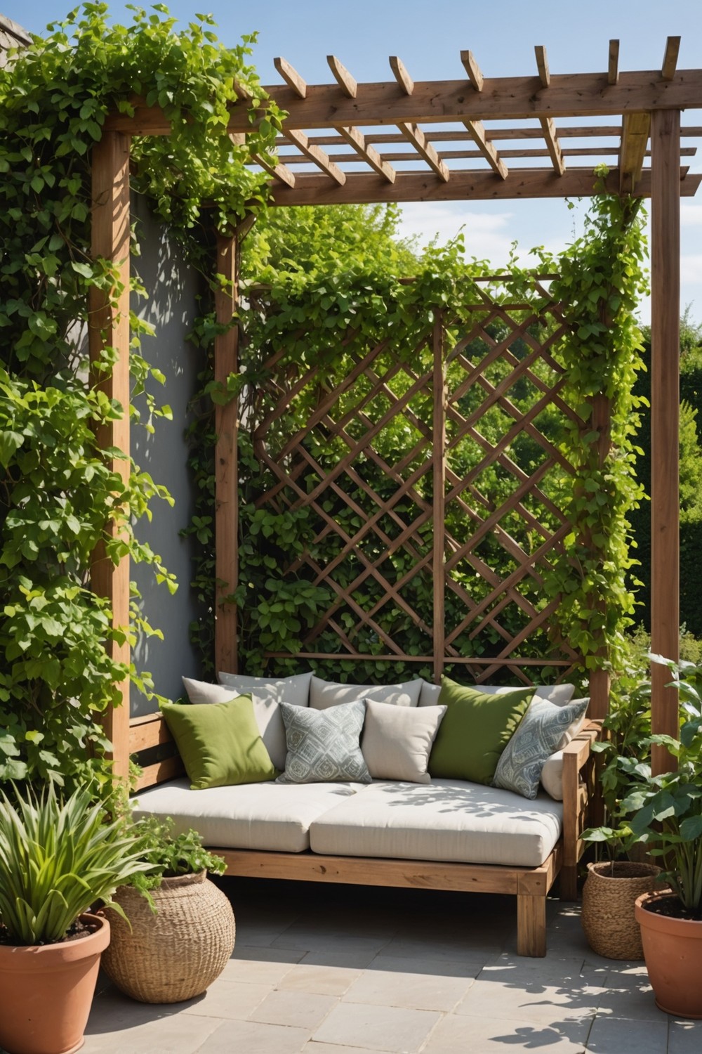 corner_pergola_with_built-in_daybed Corner Pergola with Built-in Daybed