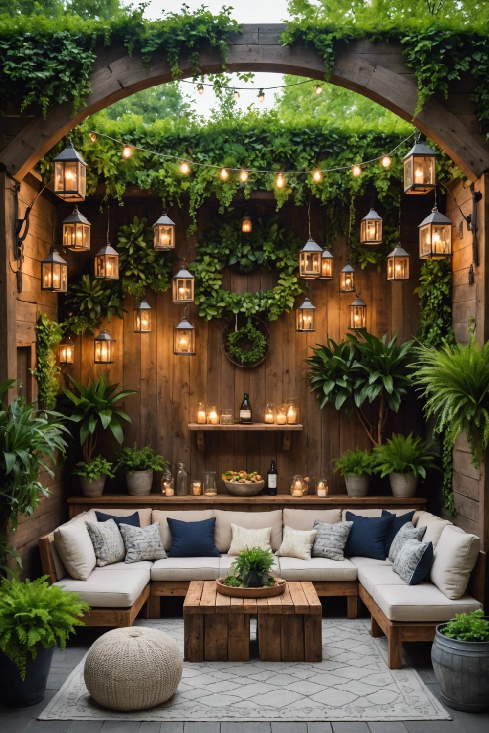 Cozy Outdoor Bar for Entertaining