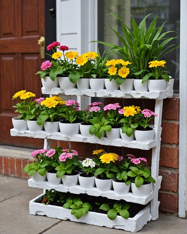 Egg Carton Planters