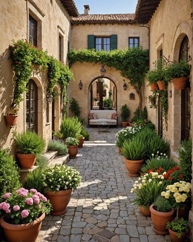 Mediterranean Courtyard Garden