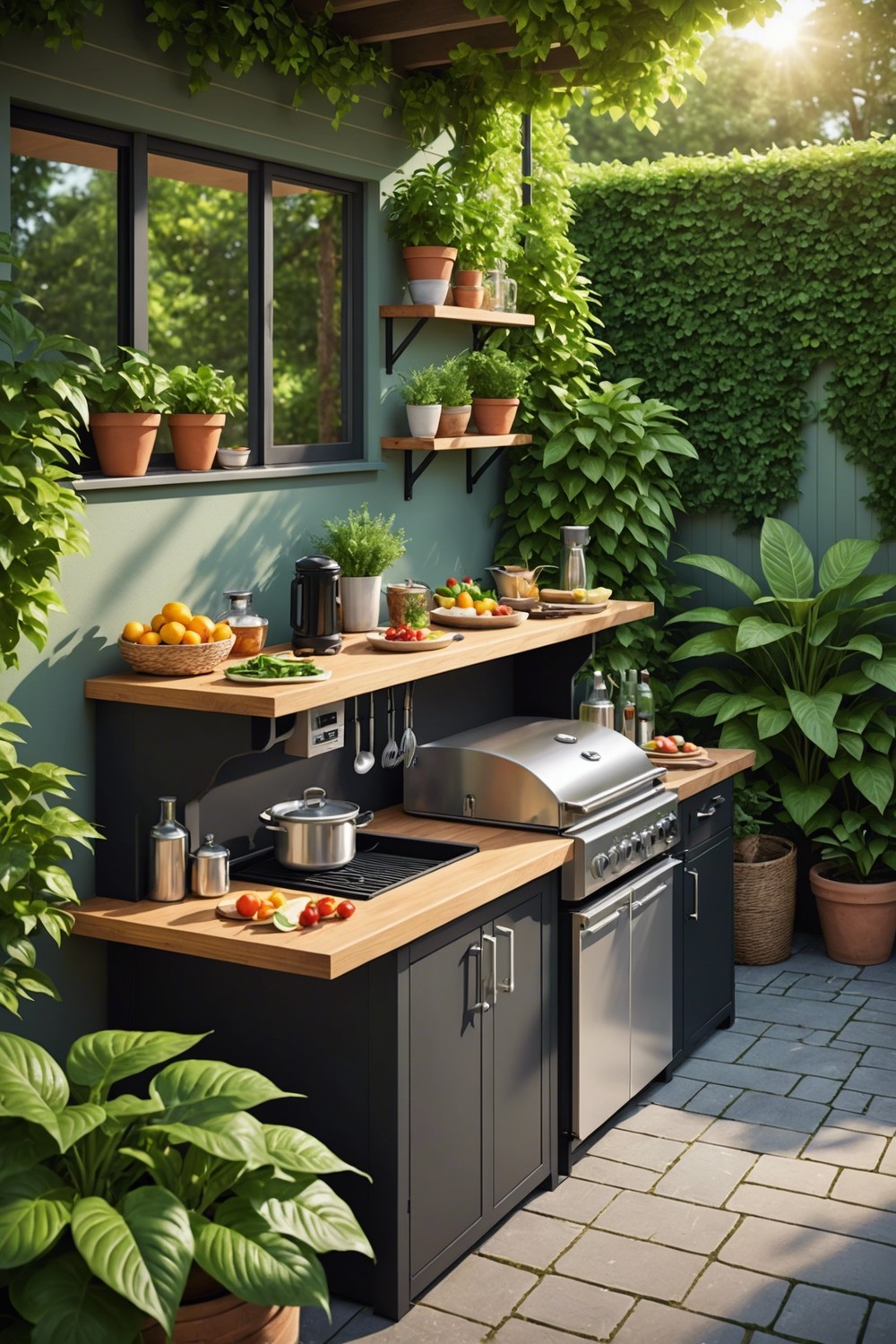 Mini Outdoor Kitchen
