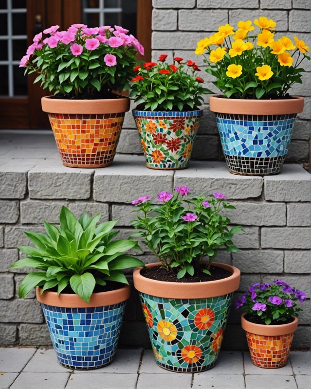 Mosaic Flower Pots