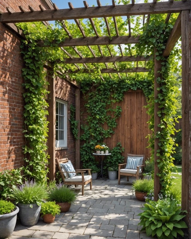 Pergola with Climbing Vines