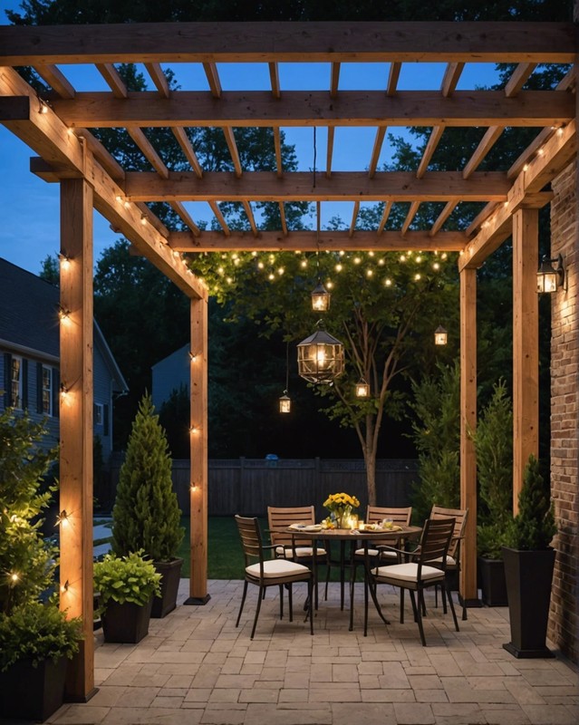 Pergola with Integrated Lighting