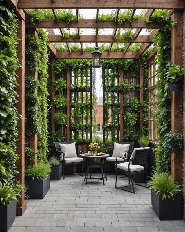 Pergola with Vertical Garden