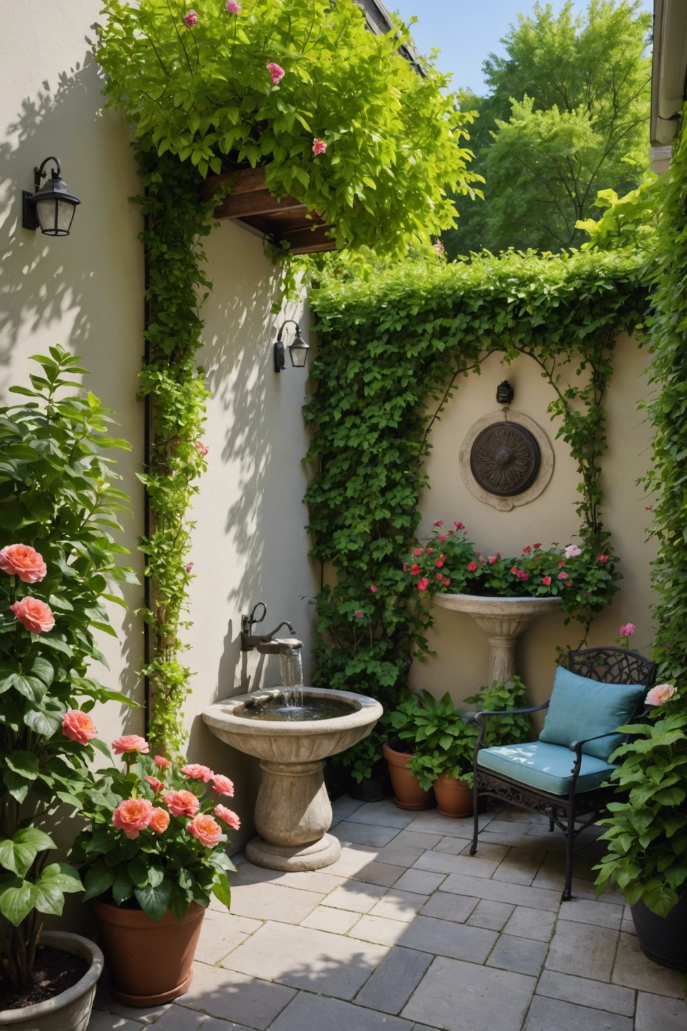 Space-Saving Fountain