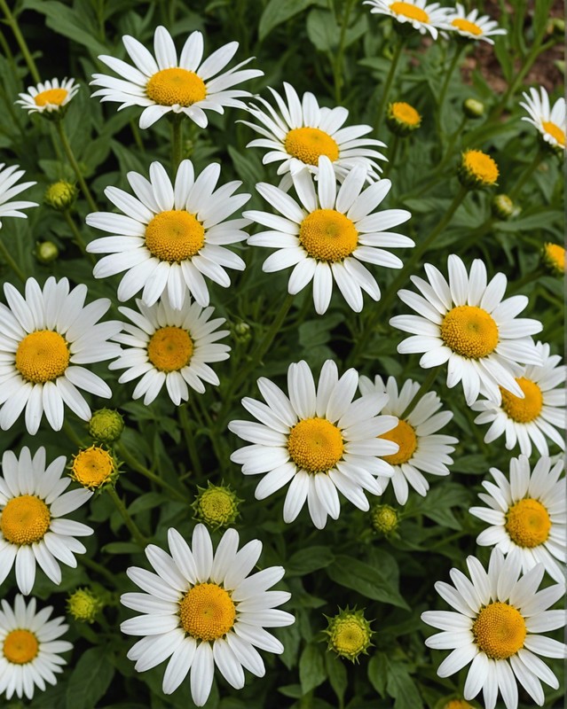 Sun-Adoring Shasta Daisies