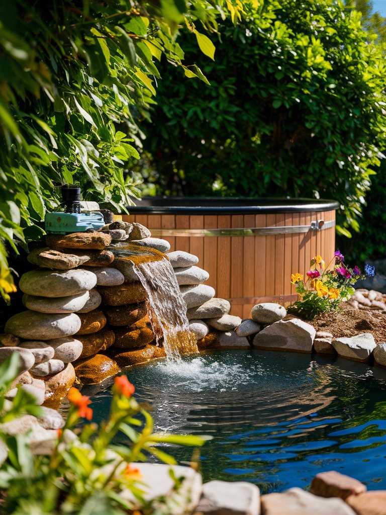 diy-waterfall-feature DIY Waterfall Feature