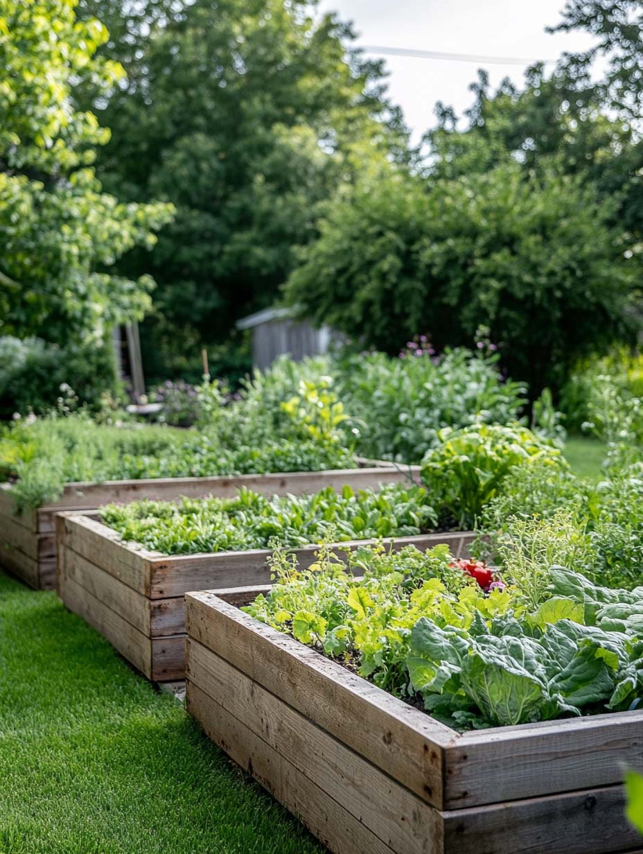 garden-budget-ideas-13 13. Large Wooden Raised Beds for Bountiful Harvests