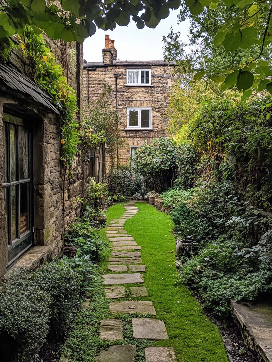 stunning-garden-designs-16 16. Enchanting Stone Path in a Secret Garden